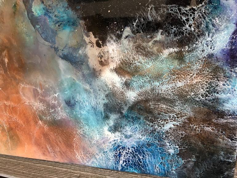 Original Abstract Outer Space Painting by Tiffani Buteau