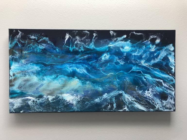 Original Abstract Seascape Painting by Tiffani Buteau