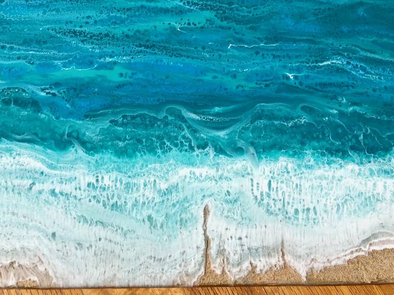 Original Abstract Expressionism Seascape Painting by Tiffani Buteau