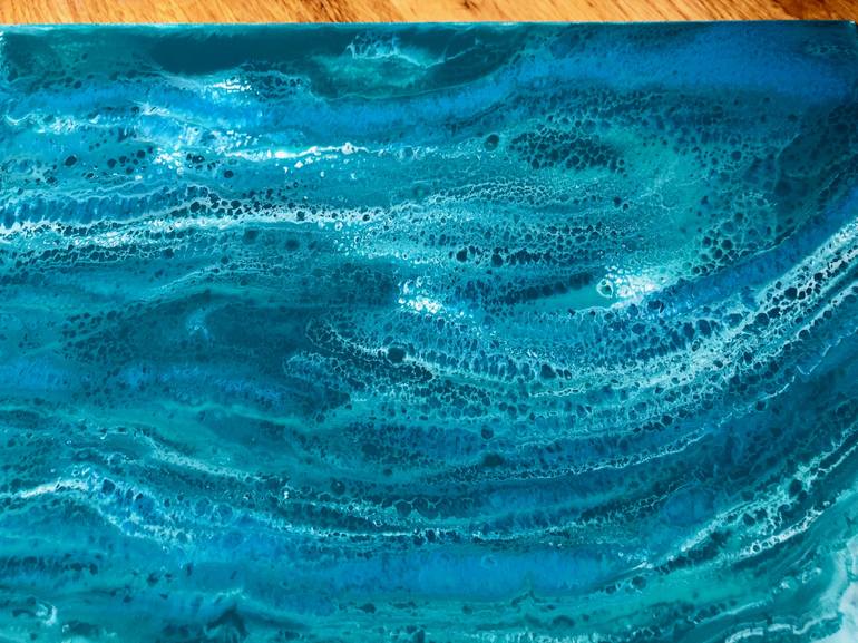 Original Abstract Expressionism Seascape Painting by Tiffani Buteau