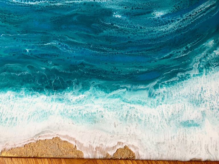 Original Abstract Expressionism Seascape Painting by Tiffani Buteau