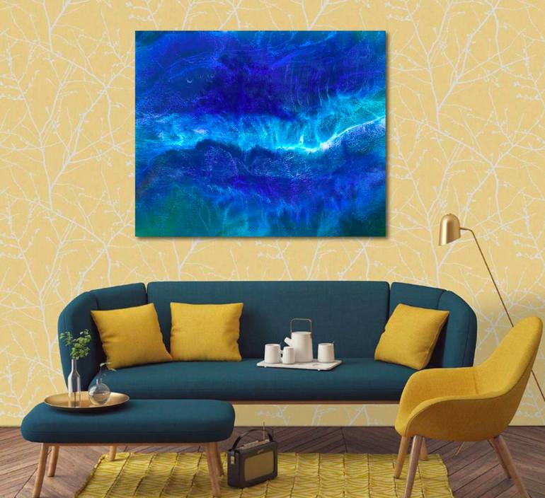 Original Abstract Expressionism Seascape Painting by Tiffani Buteau