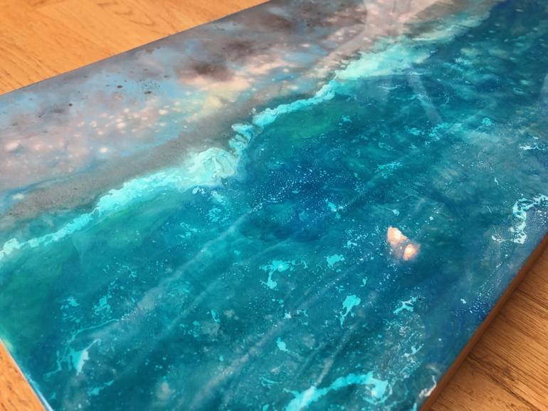 Original Abstract Expressionism Seascape Painting by Tiffani Buteau