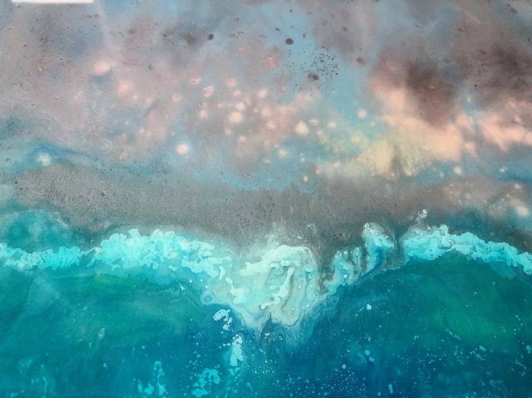 Original Abstract Expressionism Seascape Painting by Tiffani Buteau