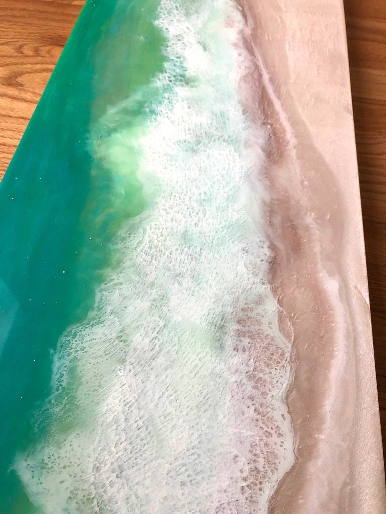 Original Abstract Seascape Painting by Tiffani Buteau