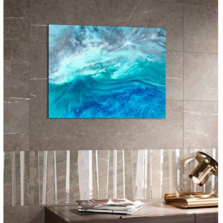 Original Abstract Expressionism Seascape Painting by Tiffani Buteau