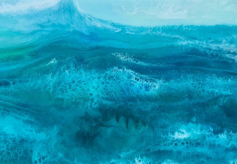 Original Impressionism Seascape Painting by Tiffani Buteau