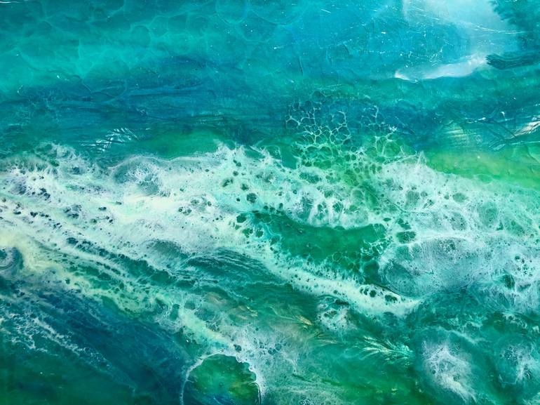 Original Abstract Expressionism Seascape Painting by Tiffani Buteau