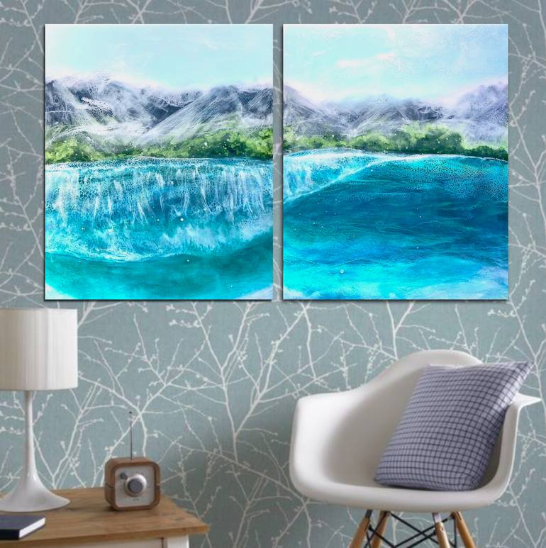 Original Impressionism Seascape Painting by Tiffani Buteau