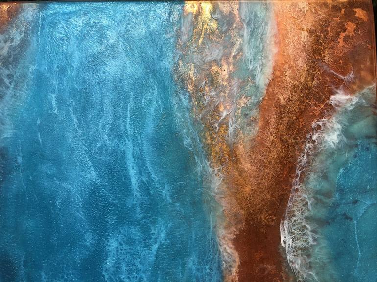 Original Expressionism Seascape Painting by Tiffani Buteau