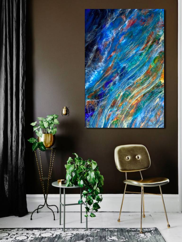 Original Abstract Expressionism Abstract Painting by Tiffani Buteau