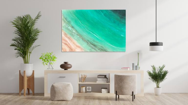 Original Abstract Expressionism Seascape Painting by Tiffani Buteau