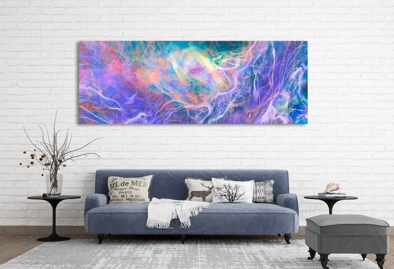 Original Abstract Expressionism Outer Space Painting by Tiffani Buteau