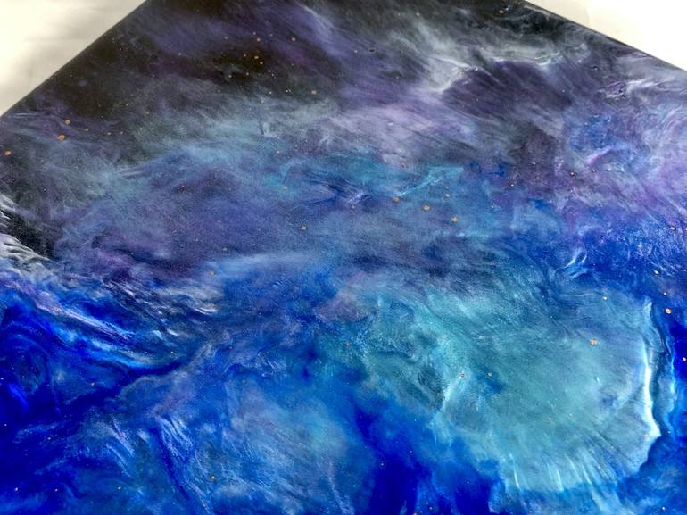 Original Abstract Expressionism Outer Space Painting by Tiffani Buteau