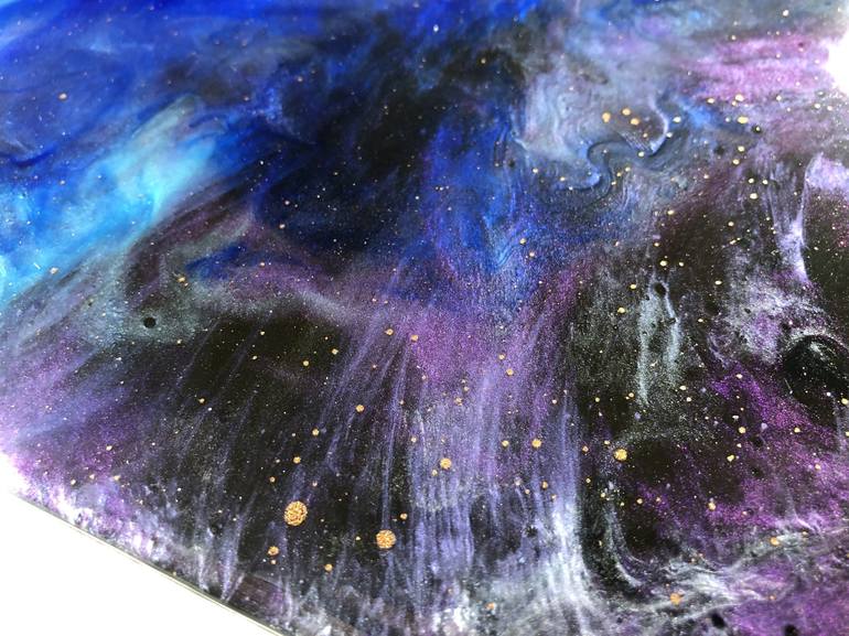 Original Abstract Expressionism Outer Space Painting by Tiffani Buteau