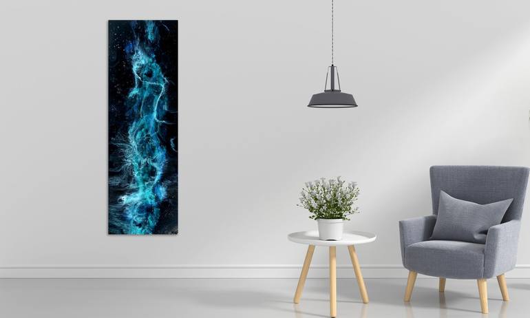 Original Abstract Expressionism Outer Space Painting by Tiffani Buteau