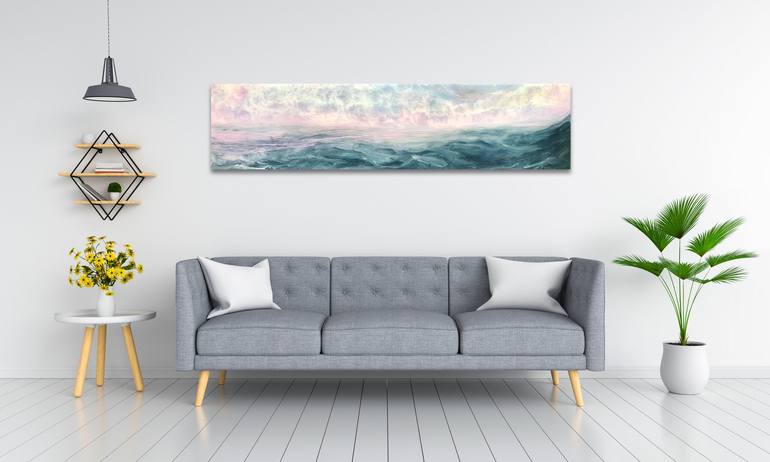 Original Abstract Expressionism Seascape Painting by Tiffani Buteau