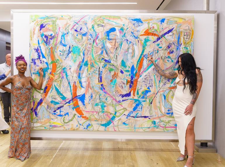 Original Abstract Expressionism Abstract Painting by Ben Fluno