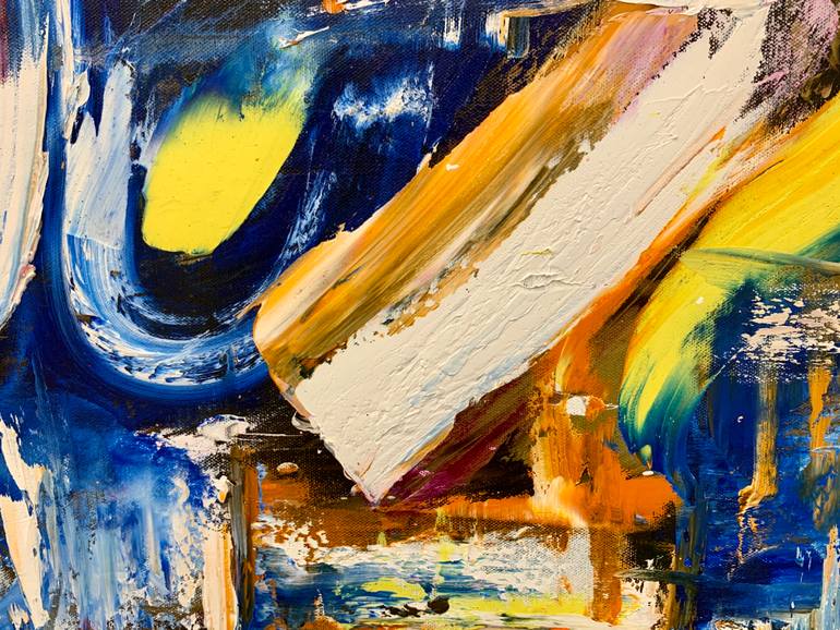 Original Abstract Expressionism Abstract Painting by Ben Fluno