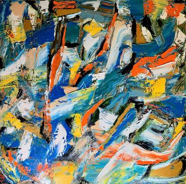 Original Abstract Expressionism Abstract Paintings by Ben Fluno