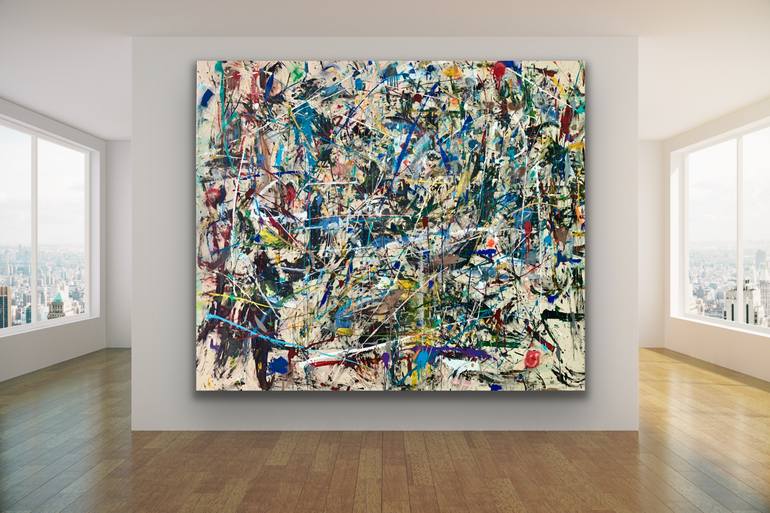 Original Abstract Expressionism Abstract Painting by Ben Fluno