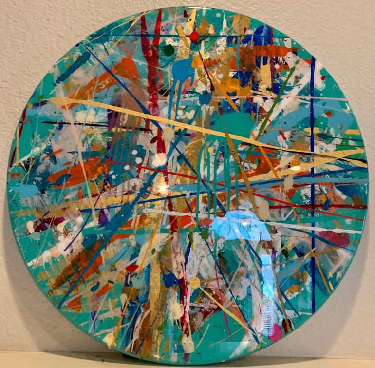 Original Abstract Expressionism Abstract Painting by Ben Fluno
