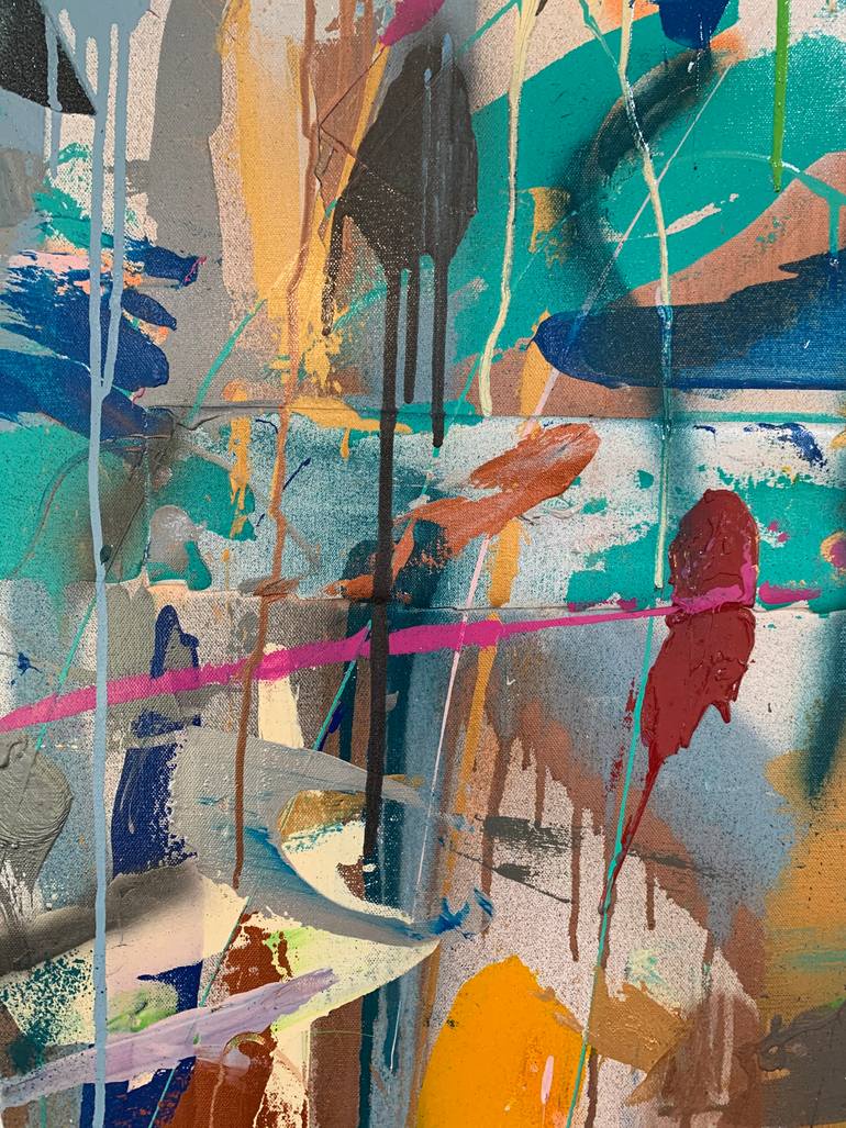 Original Abstract Expressionism Abstract Painting by Ben Fluno