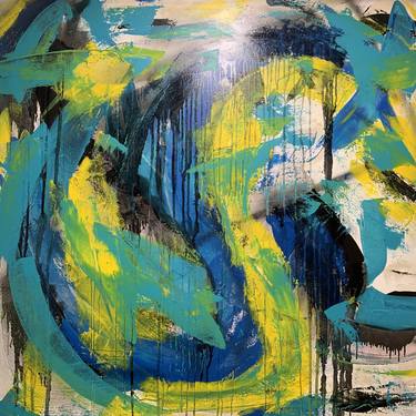 Original Abstract Expressionism Abstract Paintings by Ben Fluno