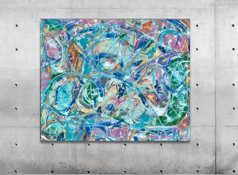 Original Abstract Expressionism Abstract Painting by Ben Fluno