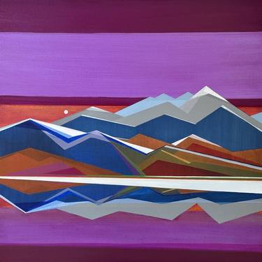 Original Geometric Abstract Painting by Shilo Ratner