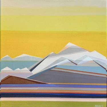 Original Geometric Nature Painting by Shilo Ratner