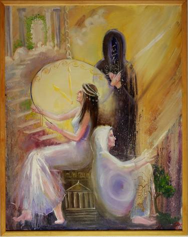 Original Classical mythology Painting by Asya Zhukova