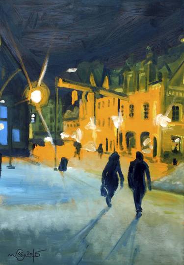 Original Impressionism Cities Paintings by Christian Gerber