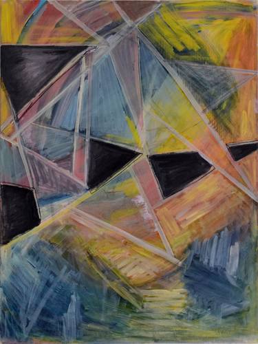 Print of Abstract Geometric Paintings by Keren goresh Freedman
