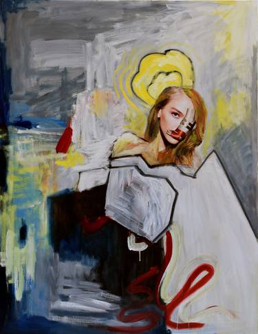 Original Abstract Expressionism Women Paintings by Keren goresh Freedman
