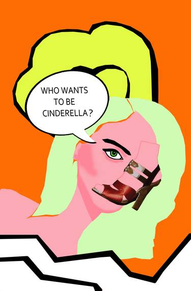 Saatchi Art Artist Keren goresh Freedman; Mixed Media, “Who Wants To Be Cinderella? / Captain Beauty #1 - Limited Edition of 150” #art