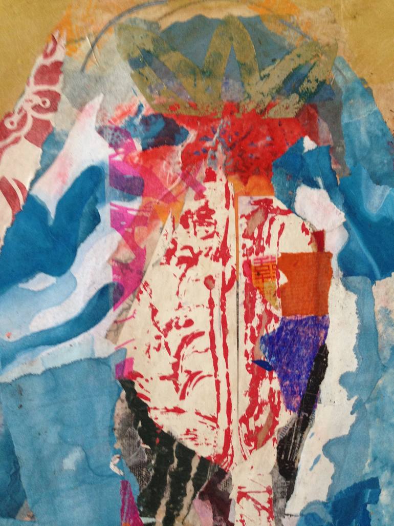 Original Abstract Expressionism Women Collage by Annette Boedts