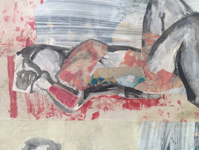 Original Expressionism Women Collage by Annette Boedts