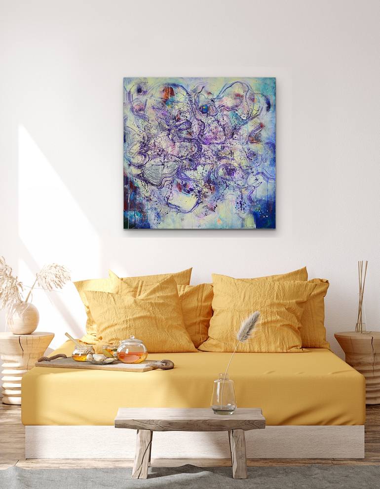 Original Abstract Expressionism Abstract Painting by Anna Selina