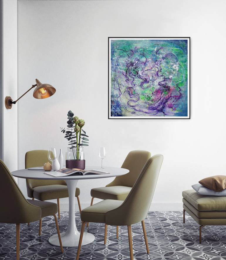 Original Abstract Expressionism Abstract Painting by Anna Selina