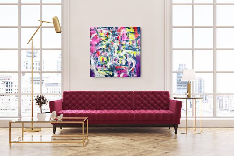 Original Abstract Expressionism Abstract Painting by Anna Selina