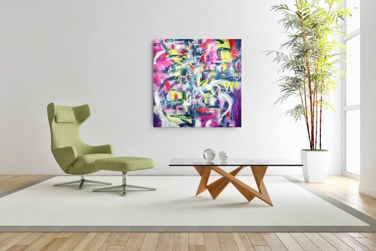 Original Abstract Expressionism Abstract Painting by Anna Selina