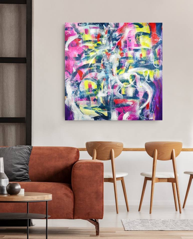 Original Abstract Expressionism Abstract Painting by Anna Selina