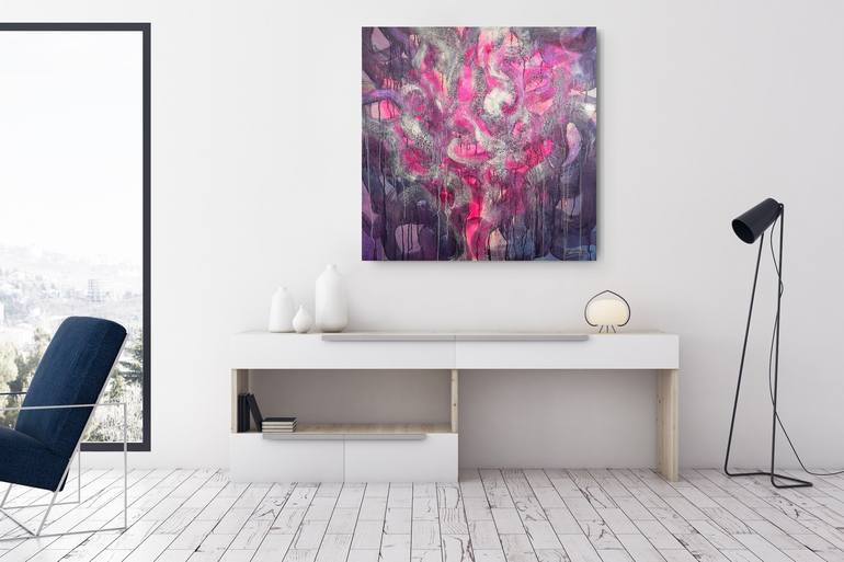 Original Abstract Expressionism Abstract Painting by Anna Selina