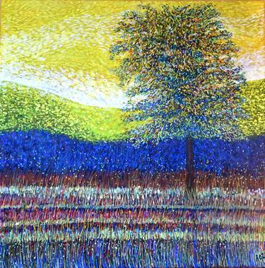 Original Impressionism Tree Paintings by Roz Edwards