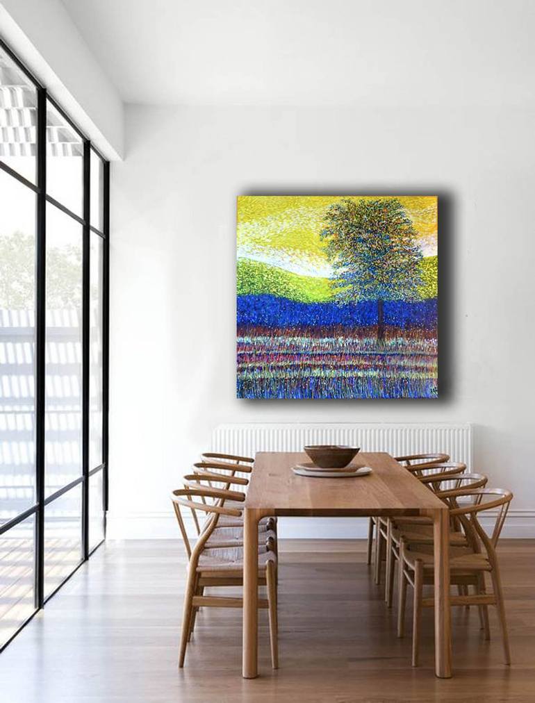 Original Contemporary Tree Painting by Roz Edwards