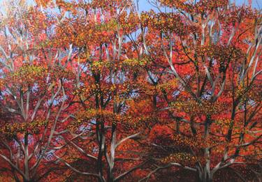 Print of Impressionism Tree Paintings by Roz Edwards