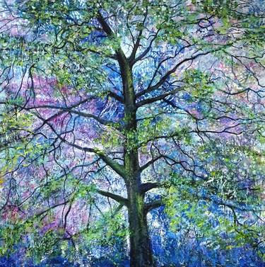 Original Impressionism Tree Paintings by Roz Edwards