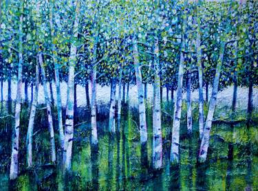 Print of Impressionism Tree Paintings by Roz Edwards