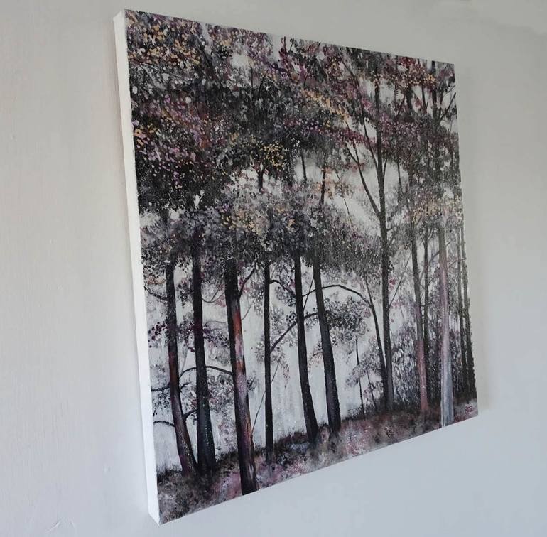 Original Fine Art Tree Painting by Roz Edwards